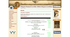 Desktop Screenshot of bekes-archiv.hu